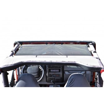 Jeep TJ 1997-2006, TeddyÂ® Top, Solar Screen, Gray. Made in the USA.