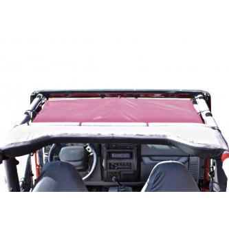 Jeep TJ 1997-2006, TeddyÂ® Top, Solar Screen, Mauve. Made in the USA.