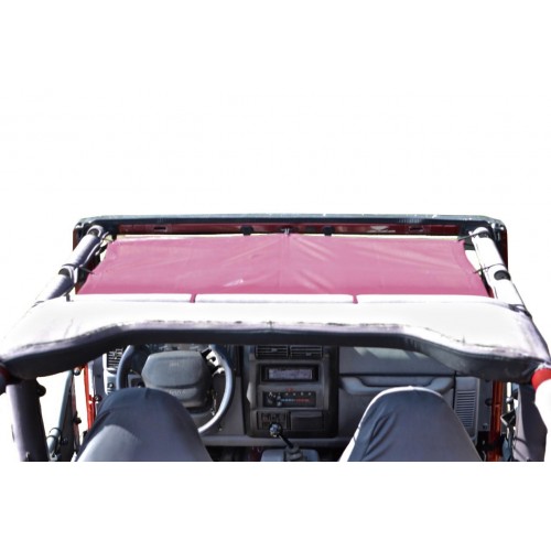 Jeep TJ 1997-2006, TeddyÂ® Top, Solar Screen, Mauve. Made in the USA.