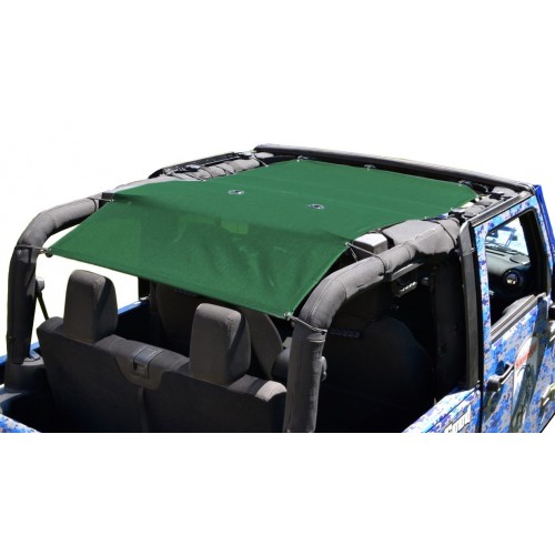 JK 2 Door TeddyÂ® Top, Solar Screen, Green. Made in the USA.