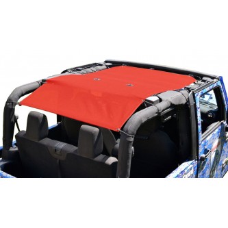 JK 2 Door TeddyÂ® Top, Solar Screen, Red. Made in the USA.