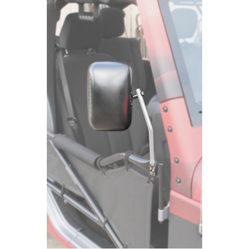 Steinjager Jeep Accessories and Suspension Parts: Cloud White Steinjager Tube Door Mirror Kit For Je