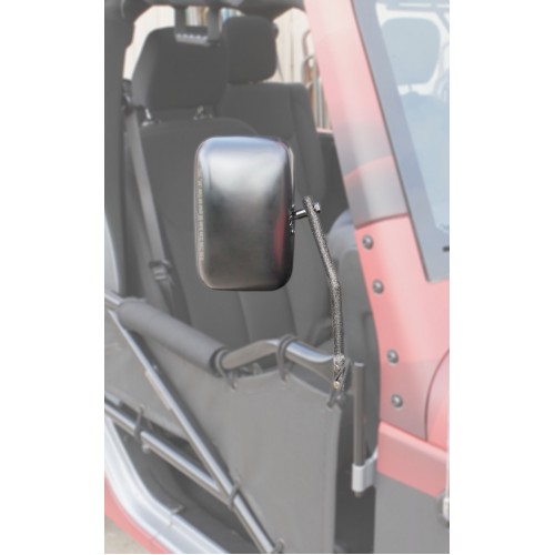 Steinjager Jeep Accessories and Suspension Parts: Gray Hammertone Steinjager Tube Door Mirror Kit Fo