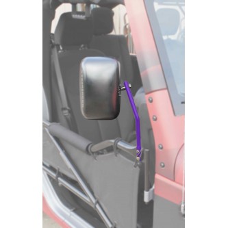 Steinjager Jeep Accessories and Suspension Parts: Sinbad Purple Steinjager Tube Door Mirror Kit For 