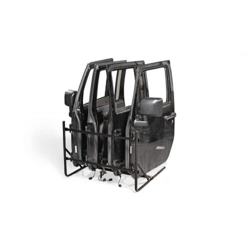 Portable Stock Door Holder - holds 4 Jeep JT Gladiator stock (factory) doors or 4 SteinjÃ¤ger Tube doors. Made in the USA.