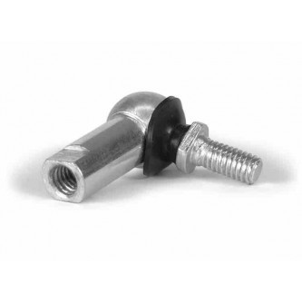 DMQ-8, Ball Joints, Female, M8 x 1.25 RH Housing, M8 x 1.25 RH Stud Zinc Clear (Silver) Plating  