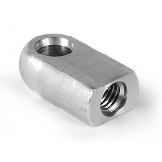 GMW-6, Eye Rod Ends, Female, M6 x 1.00 RH, 8.1 mm Bore 19.0 mm base to center of eye Plated Steel 