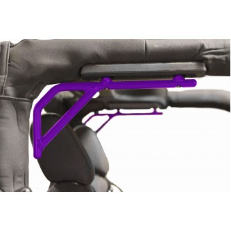 Jeep JK 2 door 2007-2018, Grab Handle Kit, Jeep JK, Rear, Rigid Wire Form, Sinbad Purple. Made in the USA.
