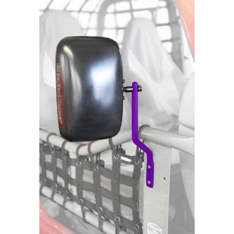 Jeep Wrangler YJ 1987-1995, Tube Door Mirror Kit, Sinbad Purple. Made in the USA.