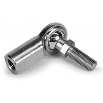 MSF-6S-ZCHF, Bearings, Spherical Rod End, Female, 3/8-24 RH, Steel Housing, Steel Race with Integral Ball Stud Zinc Clear Hex Free (ROHS) 