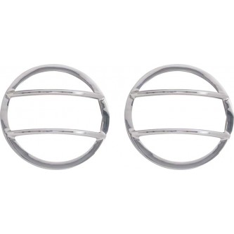 Front Marker Covers pair Polished Stainless Jeep Wrangler JK 2007-2016 K30009 Kentrol