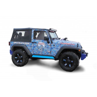 Playboy Blue Phantom Rock Slider Insert Kit For Jeep Wrangler JK 2007-2018 2 Door Steinjager J004487