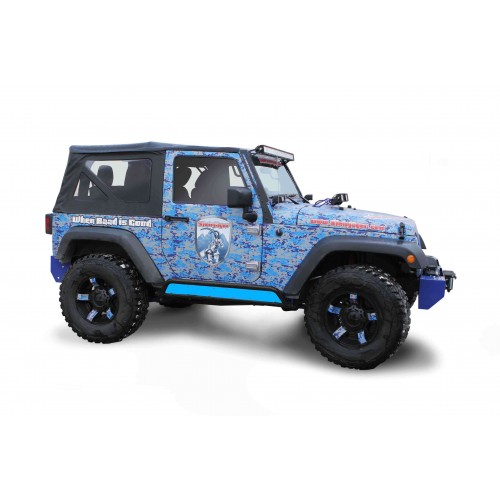 Playboy Blue Phantom Rock Slider Insert Kit For Jeep Wrangler JK 2007-2018 2 Door Steinjager J004487