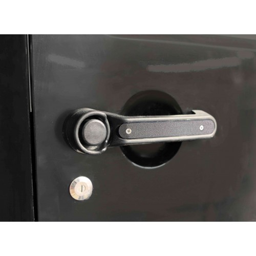 Jeep JK 2007-2018, 2 Door, Door Handle Accent, Gray Hammertone, Contains 3 inserts.  Made in the USA