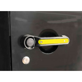 Jeep JK 2007-2018, 2 Door, Door Handle Accent, Lemon Peel, Contains 3 inserts.  Made in the USA