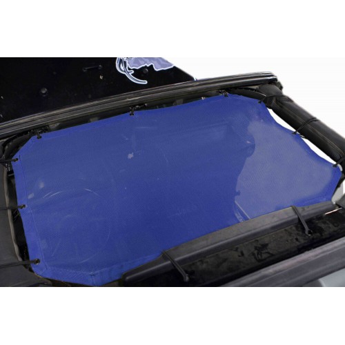 Jeep JK 2007-2009, TeddyÂ® Top, Solar Screen, Front Seat Only, Blue. Made in the USA