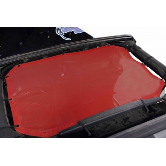 Jeep JK 2007-2009, TeddyÂ® Top, Solar Screen, Front Seat Only, Red. Made in the USA