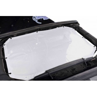Jeep JK 2010-2018, TeddyÂ® Top, Solar Screen, Front Seat Only, White. Made in the USA