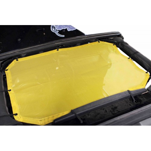 Jeep JK 2010-2018, TeddyÂ® Top, Solar Screen, Front Seat Only, Yellow. Made in the USA