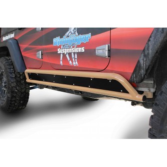 JKU 4 door Rock Slider Kit (Phantom).  Military Beige.  Inserts not included.  Made in the USA