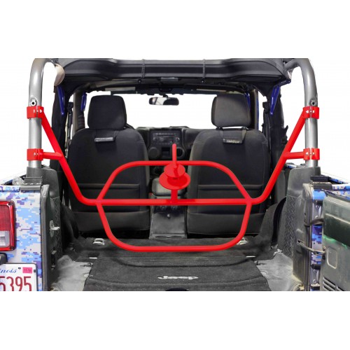 Jeep JK, 2007-2018,  Spare Tire Carrier, 2 Door JK, Internal, Red Baron.  Made in the USA.