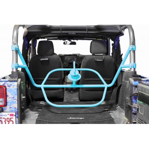Jeep JK, 2007-2018,  Spare Tire Carrier, 2 Door JK, Internal, Playboy Blue.  Made in the USA.