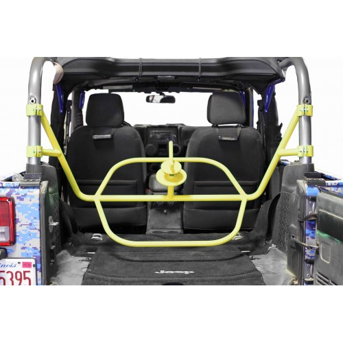 Jeep JK, 2007-2018,  Spare Tire Carrier, 2 Door JK, Internal, Lemon Peel.  Made in the USA.