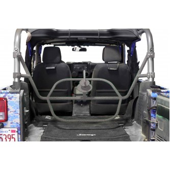 Jeep JK, 2007-2018,  Spare Tire Carrier, 2 Door JK, Internal, Gray Hammertone.  Made in the USA.