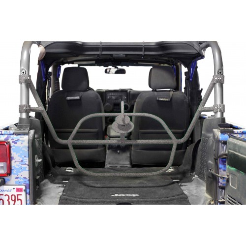 Jeep JK, 2007-2018,  Spare Tire Carrier, 2 Door JK, Internal, Gray Hammertone.  Made in the USA.