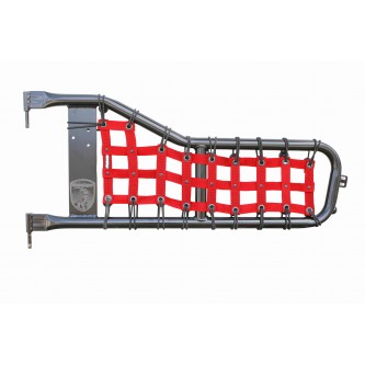 Jeep Wrangler CJ-8 1987-1996, Tube Door Cargo Net Cover Kit, Red. Made in the USA