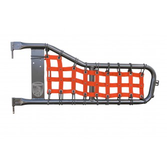 Jeep Wrangler YJ 1987-1996, Tube Door Cargo Net Cover Kit, Orange. Made in the USA