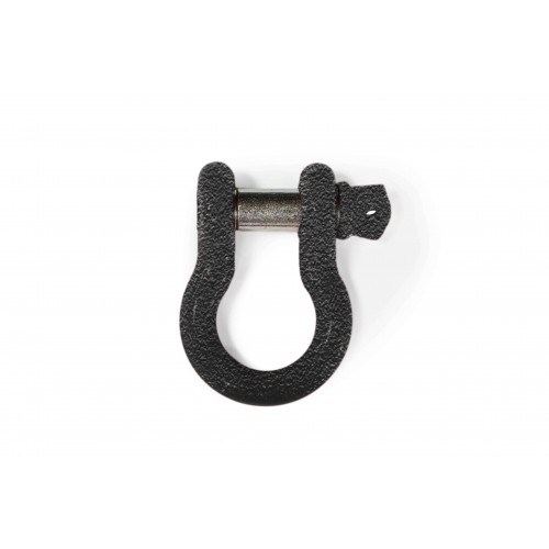 D-ring, shackle, 3/4 inch, complete with screw in pin, Texturized Black Powdercoated in the USA, to fit the Jeep Wrangler JL.