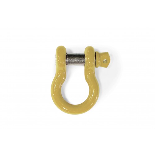 D-ring, shackle, 3/4 inch, complete with screw in pin, Military Beige Powdercoated in the USA, to fit the Jeep Gladiator JT.