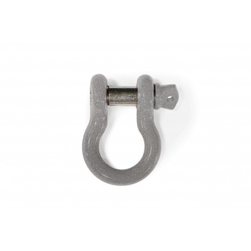D-ring, shackle, 3/4 inch, complete with screw in pin, Gray Hammertone Powdercoated in the USA, to fit the Jeep Wrangler JL.