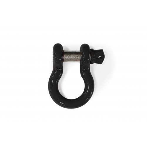 D-ring, shackle, 3/4 inch, complete with screw in pin, Black Powdercoated in the USA, to fit the Jeep Wrangler JL.