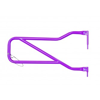 Jeep JK Wrangler Trail Tube Doors, 2007-2018, Front Tube Door Kit, Sinbad Purple, Steinjager Logo, Made in the USA