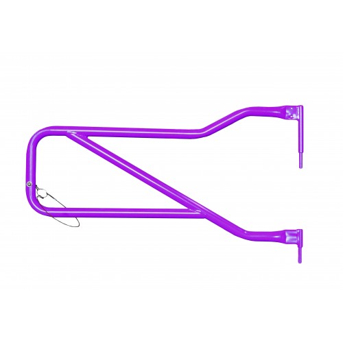 Jeep JK Wrangler Trail Tube Doors, 2007-2018, Front Tube Door Kit, Sinbad Purple, Steinjager Logo, Made in the USA