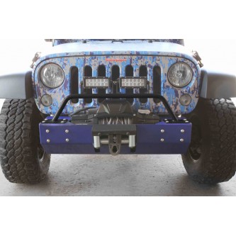 Bare Metal Short Bumper Light Bar For Jeep Wrangler JK 2007-2018 Steinjager J0045700