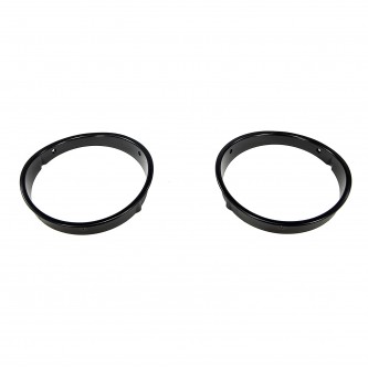 Headlight Bezels, Black; 97-06 Jeep Wrangler TJ