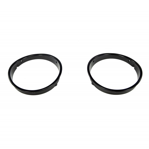 Headlight Bezels, Black; 97-06 Jeep Wrangler TJ