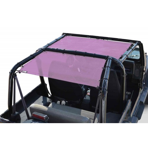 Jeep Wrangler YJ 1987-1995, TeddyÂ® Top, Solar Screen, Mauve, Front seats only. Made in the USA.