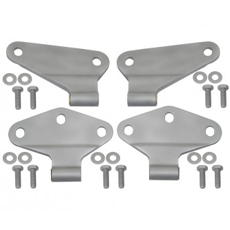 Body Door Hinge Set 4 pc 2 Dr Sandblasted for Jeep Wrangler JK 2007-2018 40580