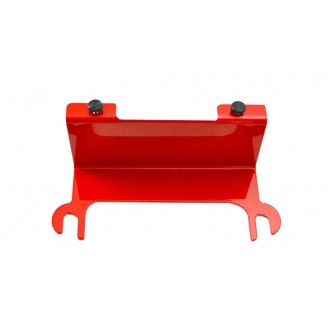 Steinjager Jeep Accessories and Suspension Parts: Red Baron License Plate Relocation Bracket for Jee