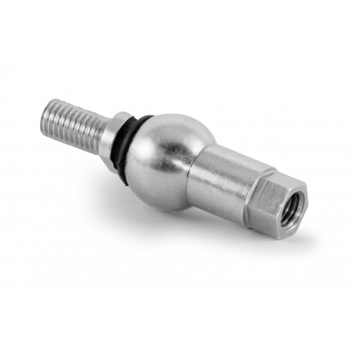 FM-M8-ZCHF, Ball Joints, Female, M8 x 1.25 RH Housing, M8 x 1.25 RH Stud Inline Zinc Clear Hex Free (ROHS) 