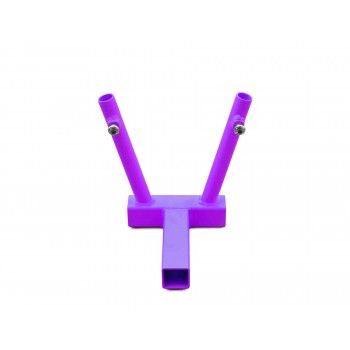 Hitch Mounted Dual Flag Holder Kit, Sinbad Purple. Made in the USA.