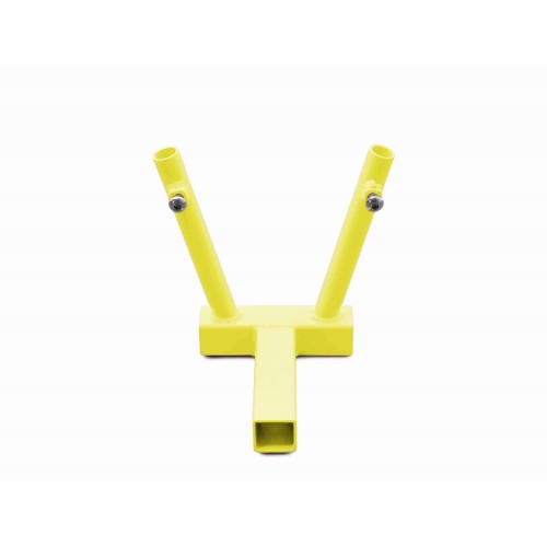 Hitch Mounted Dual Flag Holder Kit, Lemon Peel. Made in the USA.