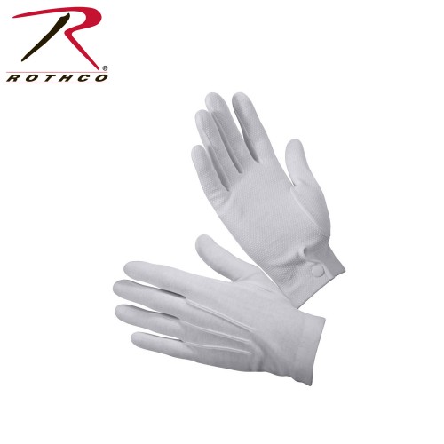 Rothco 4411 Gripper Dot White Parade Dress Gloves Size X-Large