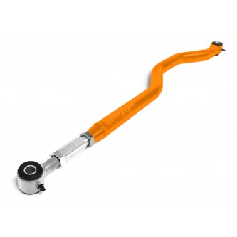 Premium Front Track Bar to fit the Jeep Grand Cherokee WJ. Double Adjustable, Poly/Poly, 4130 Chrome Moly. Fits 4 to 6 inch lifts. Fluorescent Orange. Made in the USA. 