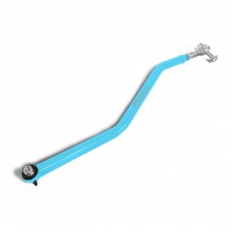 Track Bar to fit the Jeep Wrangler TJ, 1997-2006. Double Adjustable. Chrome Moly. Fits 3-6 inch lifts.  Playboy Blue.  Made in the USA.