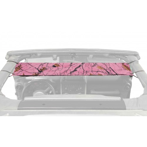 Overhead Pocket kit to fit Jeep TJ Wrangler 1997-2006. Pink Snowfall. Made in the USA.